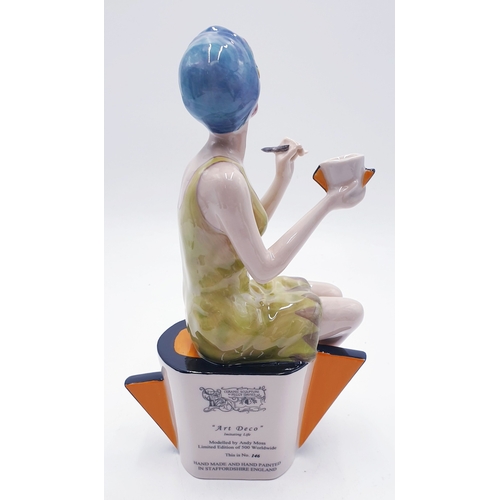 3 - PEGGY DAVIES STUDIO'S Large 22cm ART DECO CHARACTER FIGURINE 'IMITATING LIFE' (Limited Edition Of 50... 