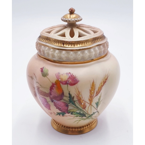 32 - ROYAL WORCESTER BLUSH IVORY POT POURRI