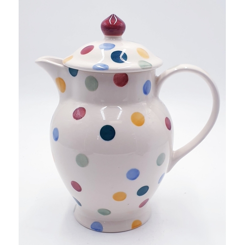 55 - EMMA BRIDGEWATER 18.5cm COFFEE POT /LIDDED JUG