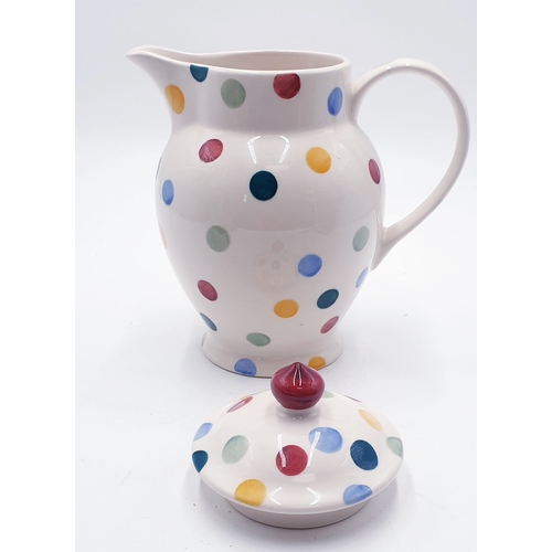 55 - EMMA BRIDGEWATER 18.5cm COFFEE POT /LIDDED JUG