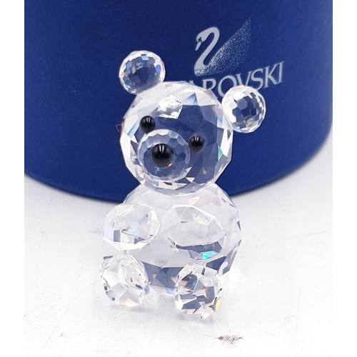 69 - SWAROVSKI CRYSTAL MODEL OF A BEAR (Original Box,But Missing Lid)