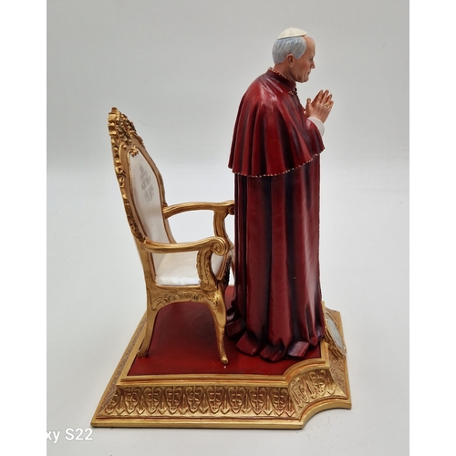 73 - RESIN Extra Large 26cm x 18cm CHARACTER FIGURINE OF THE POPE 