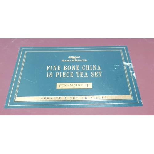 104 - MARKS & SPENCERS CHINA 18 Piece TEA SET (Original Box)