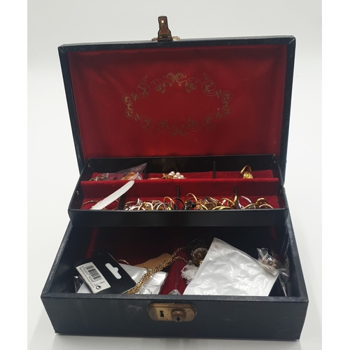 97 - JEWELLERY BOX & CONTENTS