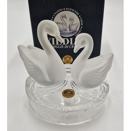 165 - ROYAL CRYSTAL ROCK (R.C.R.) WILD LIFE SWANS (Original Box)