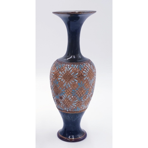 275 - DOULTON LAMBETH Extra Large 27cm VASES (2) c1900