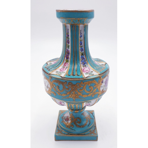 277 - SEVRES (Hand Painted) PEDISTAL VASE Plus (Hand Gilt) VASE (Maybe Samson)