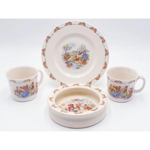 315 - ROYAL DOULTON BUNNYKINS CUPS (2) ,PLATE And BOWL