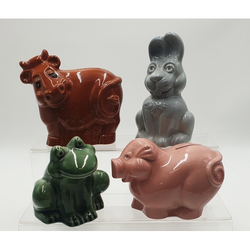 342 - WADE ANIMAL MONEY BOXES (4)