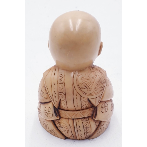 345 - CARVED 6.5cm BUDDHA