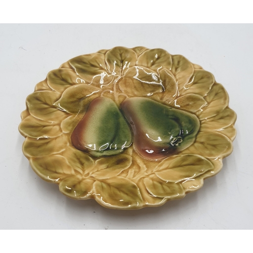 353 - SARREGUEMINES FRENCH MAJOLICA 19cm Dia SIDE PLATE