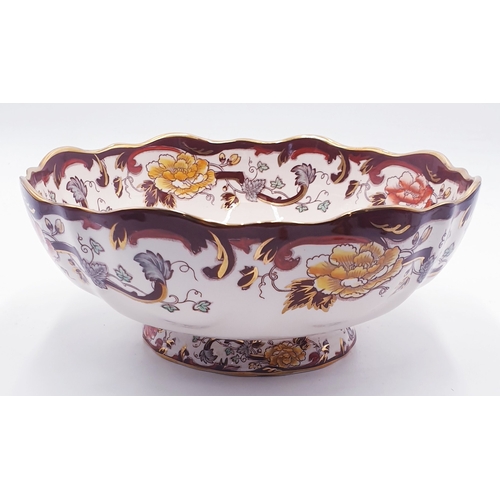 361 - MASON'S IRONSTONE Large 26cm Dia BOWL IN THE BROWN VELVET DESIGN