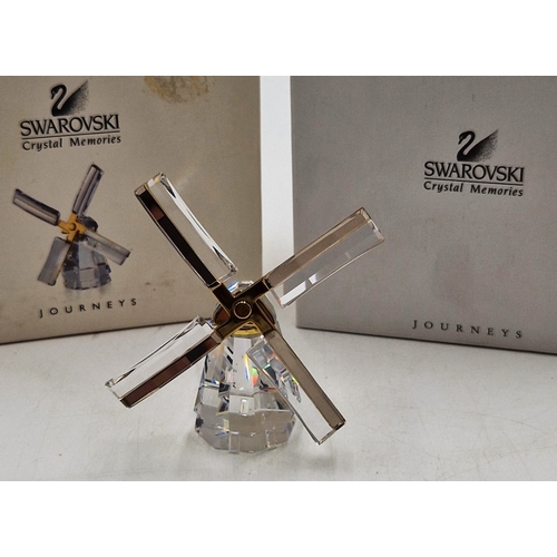 394 - SWAROVSKI CRYSTAL MEMORIES  WINDMILL (Original Box) This retired Swarovski Crystal Moments windmill ... 