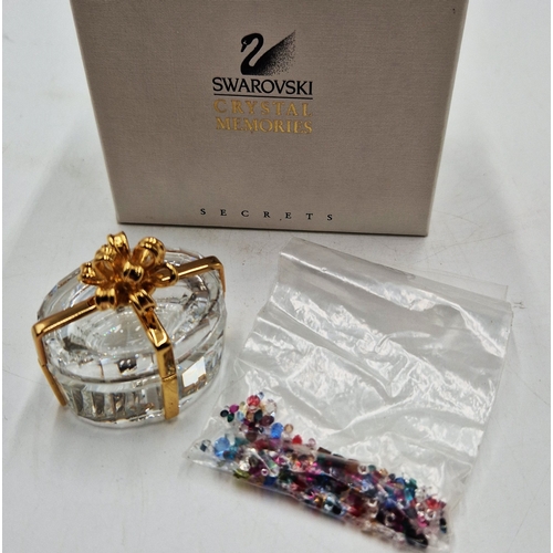 396 - SWAROVSKI CRYSTAL TRINKET BOX With Coloured CRYSTALS (Original Box)