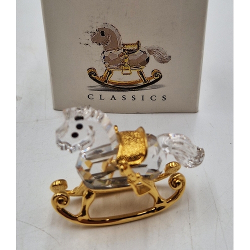 397 - SWAROVSKI CRYSTAL MEMORIES – ROCKING HORSE (Original Box) This retired Swarovski Crystal Memories ro... 