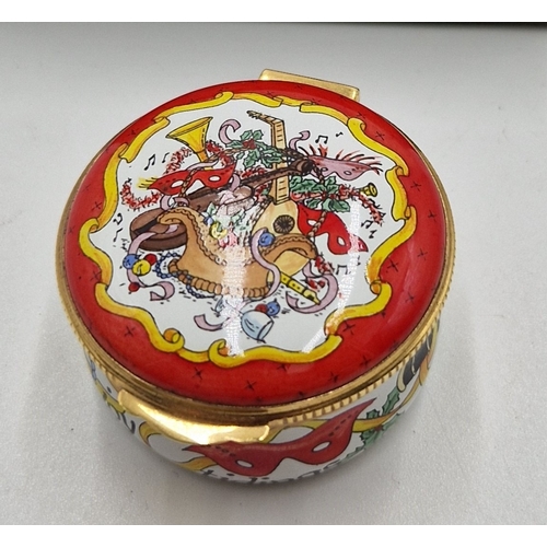 433 - CRUMMELS ENAMELS TRINKET BOX 