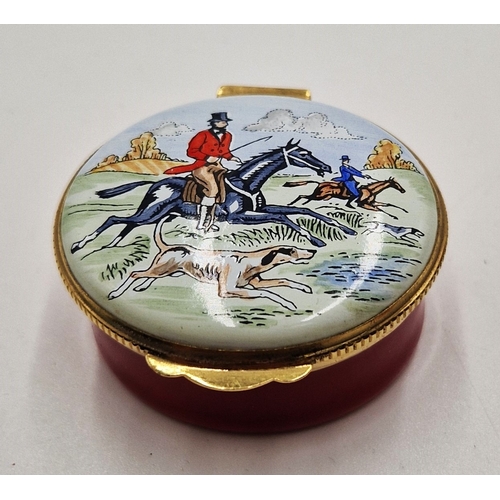 435 - CRUMMELS ENAMELS TRINKET BOX 