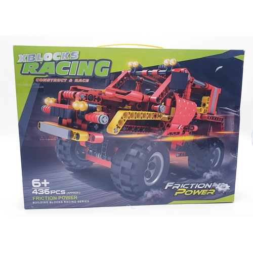 464 - XBLOCKS (Construct And Race) RACING SET (Friction Powered)