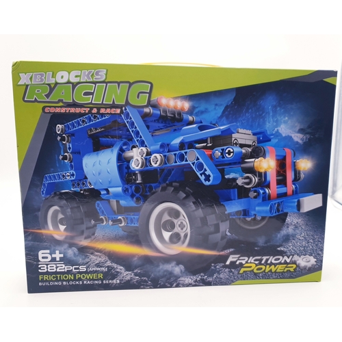 465 - XBLOCKS (Construct And Race) RACING SET (Friction Powered)