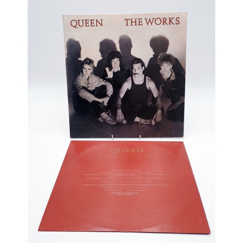 519 - QUEEN VINYL ALBUM 'THE WORKS'. (EMI Label) Europe 1984. Inner Printed Lyrics Sleeve.