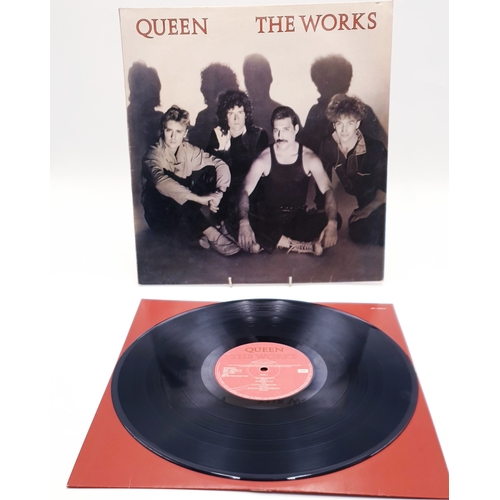 519 - QUEEN VINYL ALBUM 'THE WORKS'. (EMI Label) Europe 1984. Inner Printed Lyrics Sleeve.