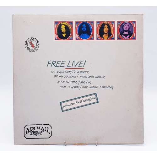 523 - FREE VINYL ALBUM 'FREE LIVE'.(Island Records) UK 1971. Cover In Form Of An Envelope. (Vinyl Looks Go... 