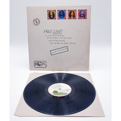 523 - FREE VINYL ALBUM 'FREE LIVE'.(Island Records) UK 1971. Cover In Form Of An Envelope. (Vinyl Looks Go... 