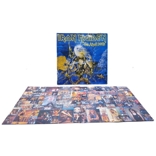 524 - IRON MAIDEN DOUBLE VINYL ALBUM 'LIVE AFTER DEATH'. (EMI Label UK) 1985. Gatefold Cover (Outer Cover ... 