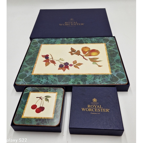 640 - ROYAL WORCESTER TABLE MATS & COASTERS (Original Boxes)