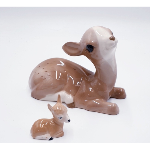 553 - SEZILER MODELS OF TWO FAWNS