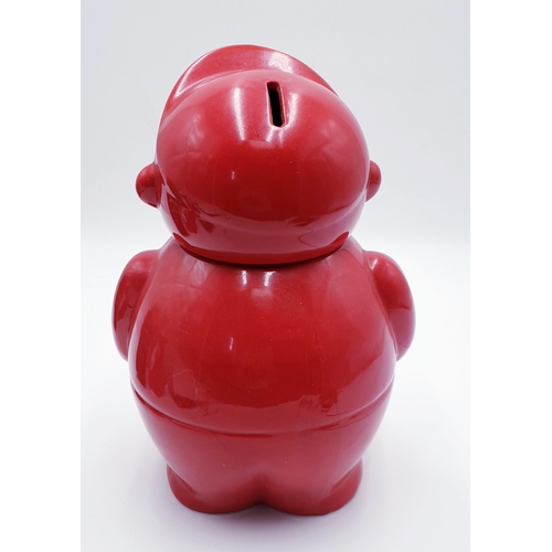 555 - CERAMIC Large 28cm MONEY BOX FASHIONED AS A SCHOOL BOY