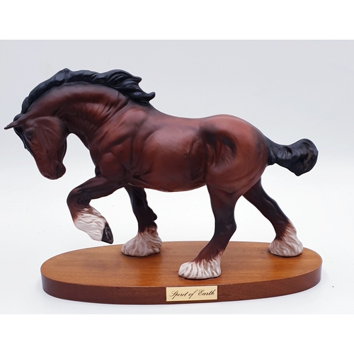 733 - ROYAL DOULTON 21.6cm MODEL OF A SHIRE HORSE 