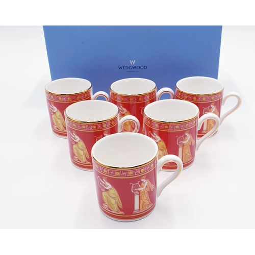 797 - WEDGWOOD CHINA (Boxed Set Of Six MUGS) IN THE MUSICAL MUSES DESIGN