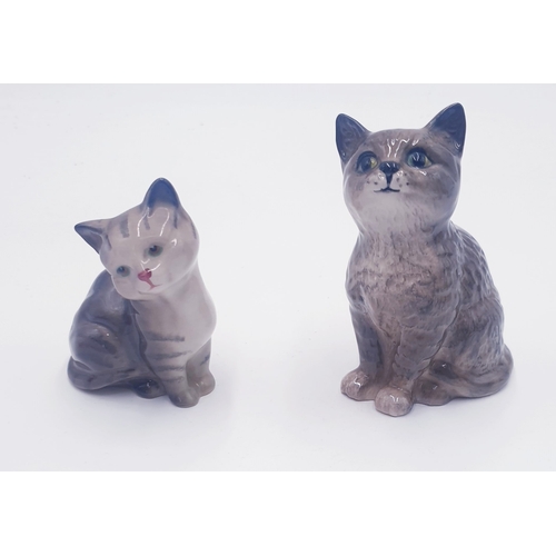 593 - BESWICK MODELS OF TWO CATS