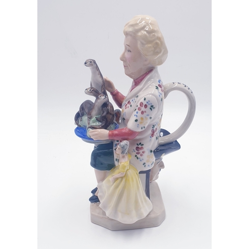 607 - PEGGY DAVIES STUDIO'S Large 22cm TOBY JUG 