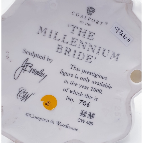 747 - COALPORT 22.9cm PRESTIGE FIGURINE 'THE MILLENNIUM BRIDE' Only (Limited Edition Of 2000 This One Bein... 