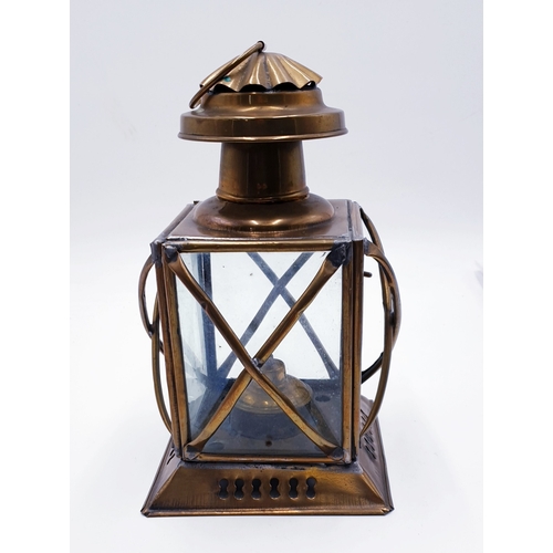 752 - BRASS OIL LAMP