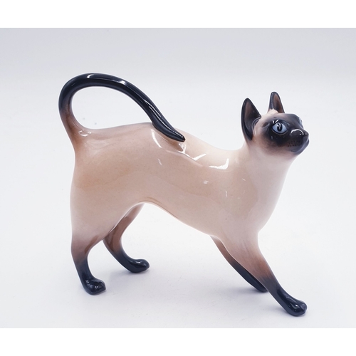 12 - ROYAL DOULTON 12.7cm MODEL OF A SIAMESE CAT (Standing) (Style One) HN 2660 (Model No 1709) 1960/85 D... 