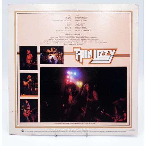 61 - THIN LIZZY VINYL ALBUMS (4)
(Three UK issues Plus One German issue). Fighting (Nice Price reissue), ... 