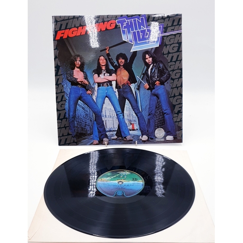 63 - THIN LIZZY VINYL ALBUMS (4) (All UK issues)
(Renegade + inner. Fighting. Live And Dangerous2Lp  Gate... 