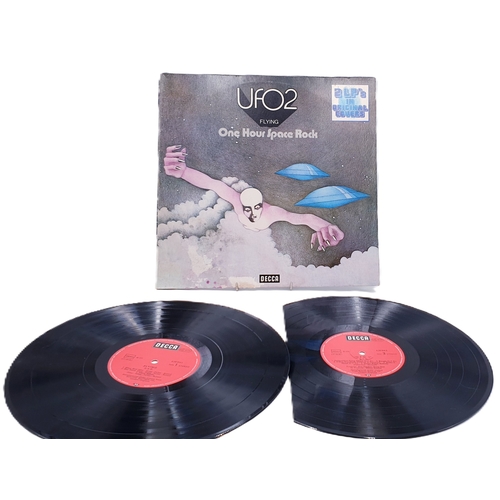 65 - UFO VINYL ALBUMS (4)
(Three UK issues Plus One Germany Issue.
( One Hour Space Rock Germany gatefold... 