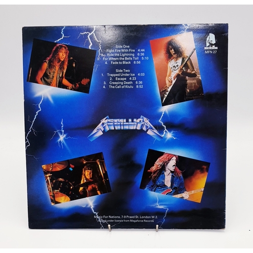 67 - METTALICA VINYL ALBUM
(Ride The Lightning. 1986 reissue on Music For Nations with the inner. The vin... 