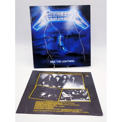 67 - METTALICA VINYL ALBUM
(Ride The Lightning. 1986 reissue on Music For Nations with the inner. The vin... 