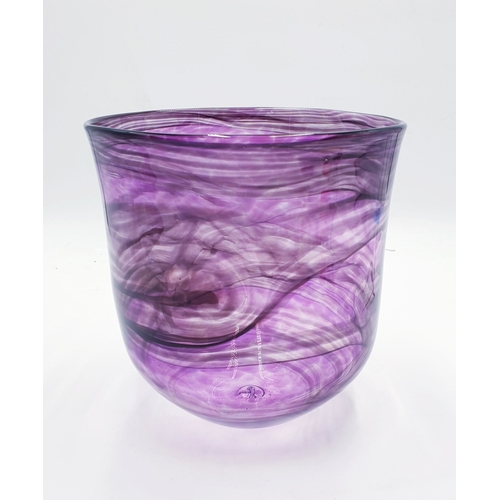 87 - AMETHYST Large 19.5cm GLASS BOWL