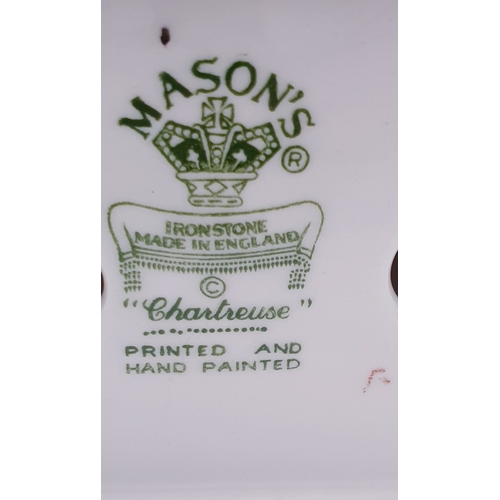 106 - MASONS IRONSTONE 15cm x 12cm MANTLE CLOCK IN THE CHARTRUESE DESIGN