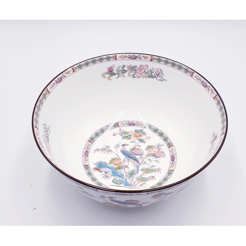 162 - WEDGWOOD CHINA Large 25cm Dia BOWL IN THE KUTANI CRANE DESIGN