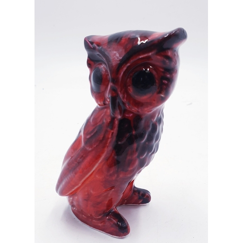 173 - ANITA HARRIS ART POTTERY 11cm MODEL OF AN OWLET Signed In Gold By Anita Harris