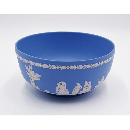 187 - WEDGWOOD BLUE JASPER WARE 13cm Dia BOWL