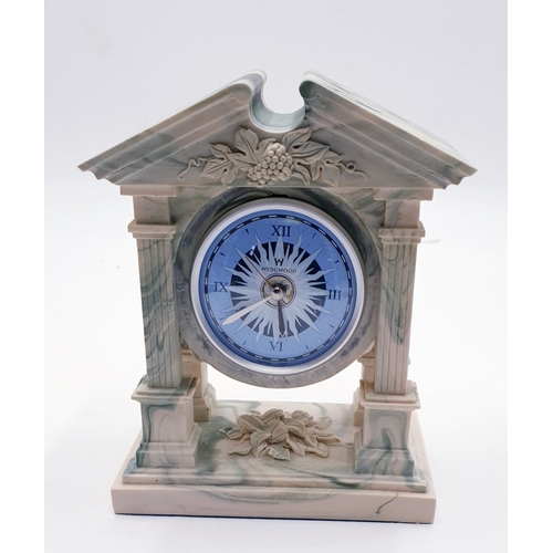 205 - AYNSLEY 12.5cm x 15cm MANTLE CLOCK