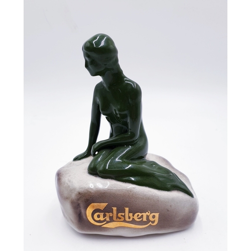 266 - COPENHAGEN 16cm CARLSBURG MODEL OF A MERMAID ON ROCK